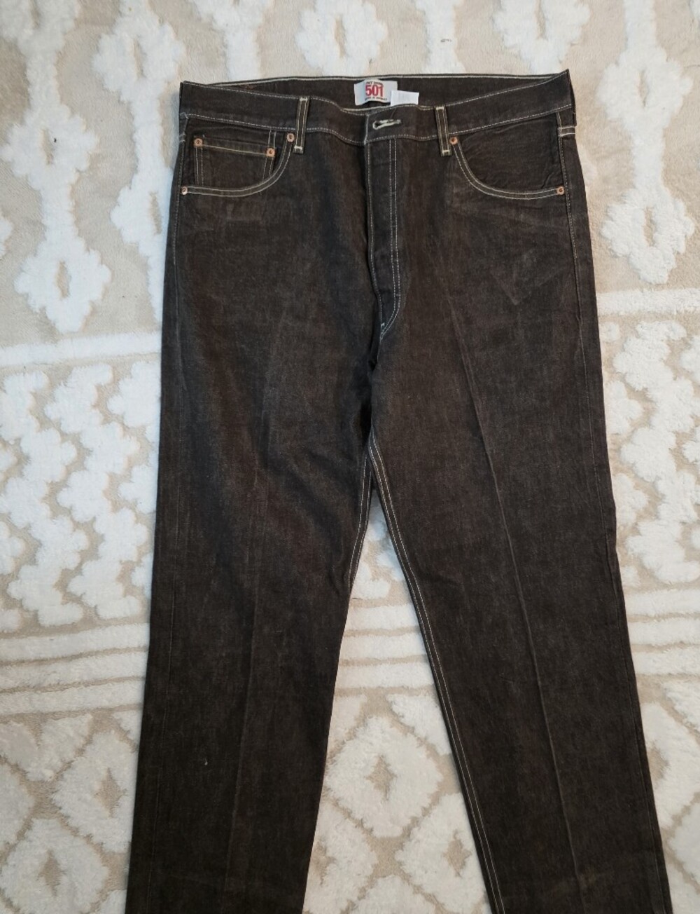 Levi's 501 Men's Dark Brown Straight Jeans